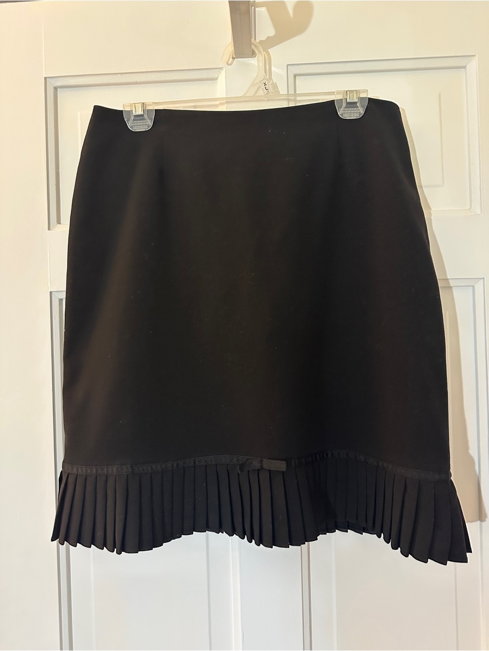 Worthington Black Mini Skirt with Pleated Hem